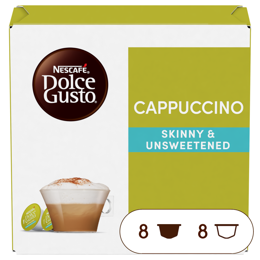 Caja de 16 cápsulas Cappuccino Light 16 Cápsulas de NESCAFÉ Dolce Gusto Caja de 16 cápsulas Cappuccino Light 16 Cápsulas de NESCAFÉ Dolce Gusto