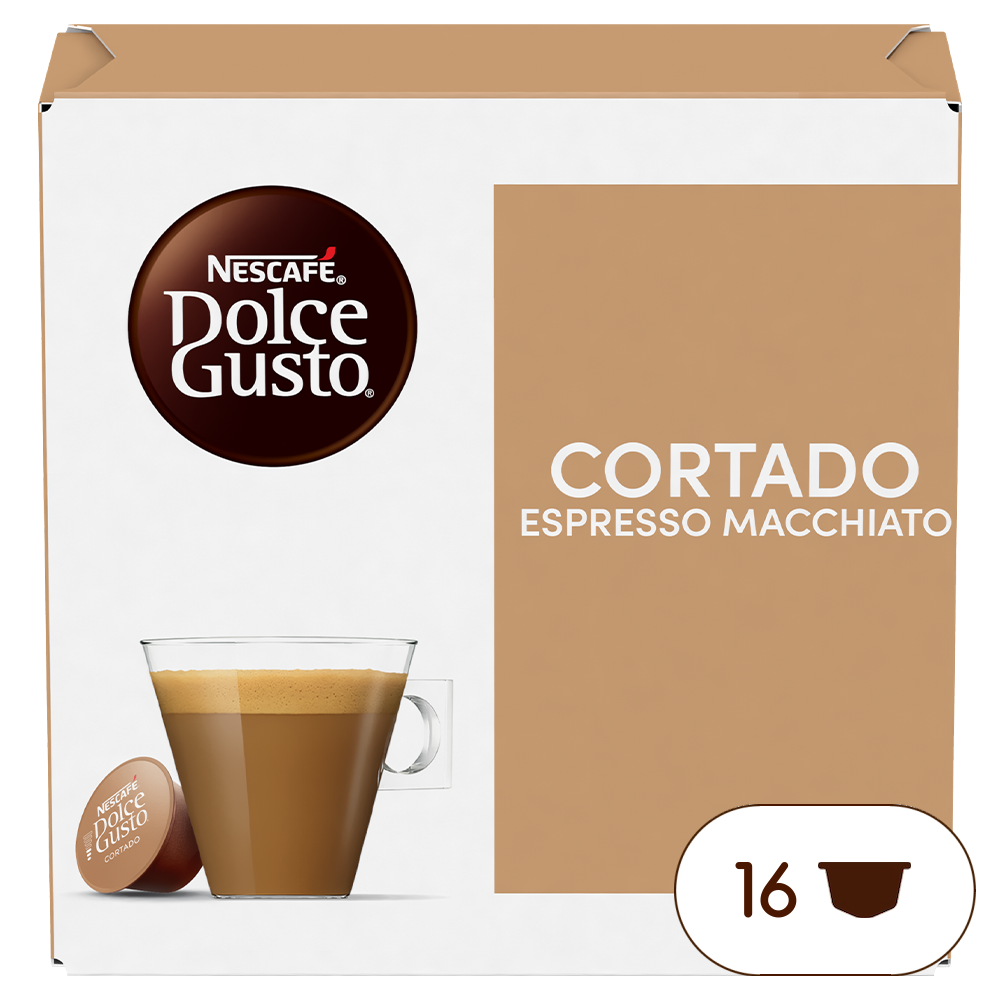 Caja de 16 cápsulas Cortado 16 Cápsulas de NESCAFÉ Dolce Gusto Caja de 16 cápsulas Cortado 16 Cápsulas de NESCAFÉ Dolce Gusto
