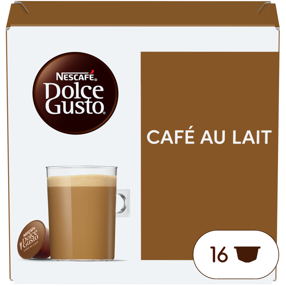 Caja de 16 cápsulas Café con Leche 16 Cápsulas de NESCAFÉ Dolce Gusto Caja de 16 cápsulas Café con Leche 16 Cápsulas de NESCAFÉ Dolce Gusto
