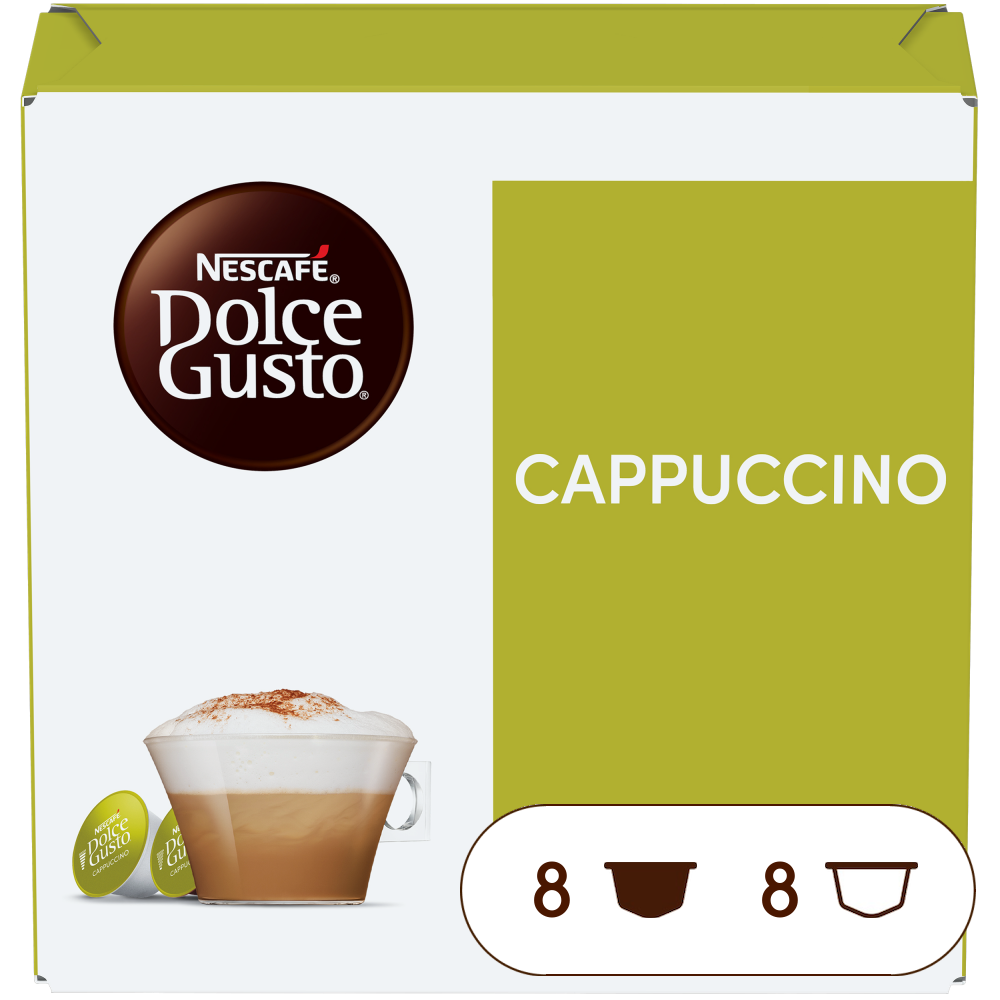 Caja de 16 cápsulas Cappuccino 16 Cápsulas de NESCAFÉ Dolce Gusto Caja de 16 cápsulas Cappuccino 16 Cápsulas de NESCAFÉ Dolce Gusto