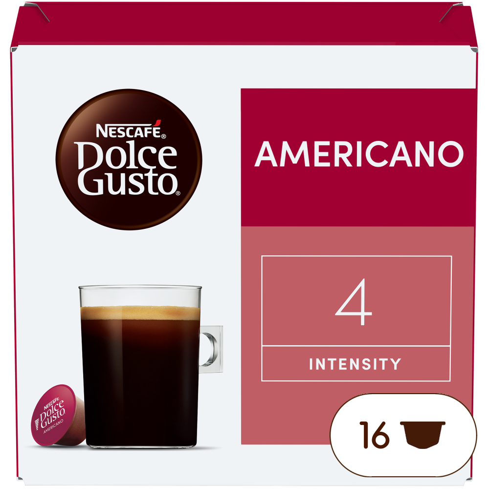 Caja de 16 cápsulas Americano 16 Cápsulas de NESCAFÉ Dolce Gusto Caja de 16 cápsulas Americano 16 Cápsulas de NESCAFÉ Dolce Gusto