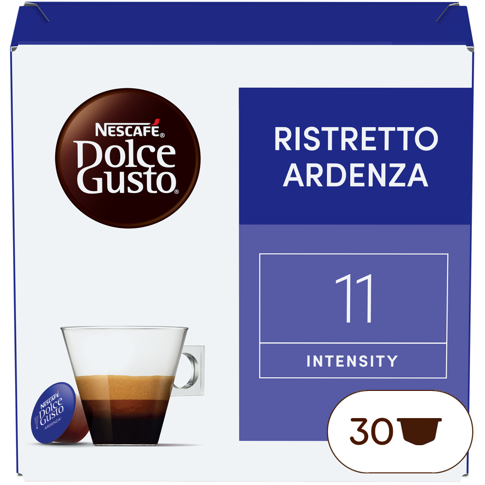 Caja de 30 cápsulas Ristretto Ardenza 30 Cápsulas de NESCAFÉ Dolce Gusto Caja de 30 cápsulas Ristretto Ardenza 30 Cápsulas de NESCAFÉ Dolce Gusto