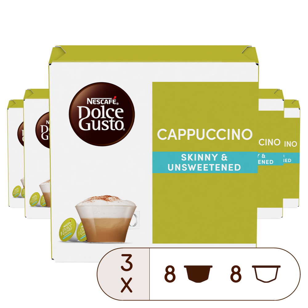 Caja de 48 cápsulas CAPPUCINO LIGHT 48 CÁPSULAS de NESCAFÉ Dolce Gusto Caja de 48 cápsulas CAPPUCINO LIGHT 48 CÁPSULAS de NESCAFÉ Dolce Gusto