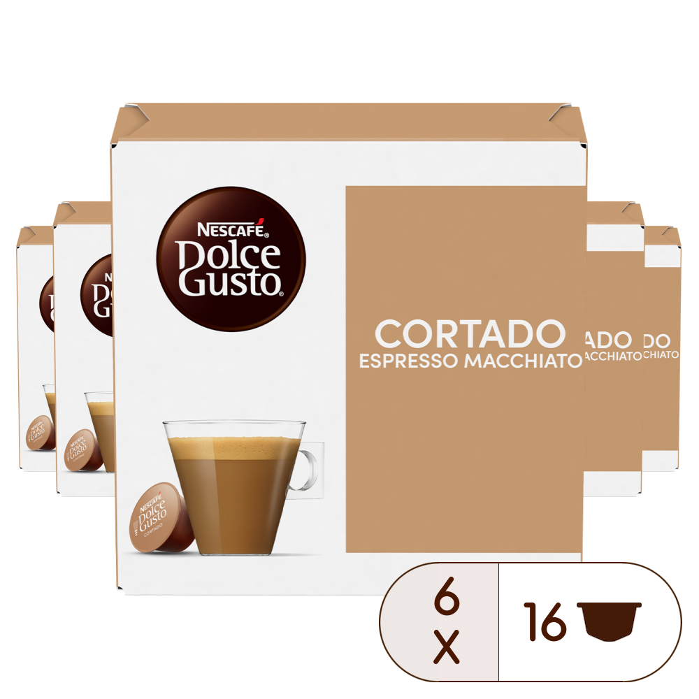 Caja de 96 cápsulas Cortado 96 Cápsulas de NESCAFÉ Dolce Gusto Caja de 96 cápsulas Cortado 96 Cápsulas de NESCAFÉ Dolce Gusto