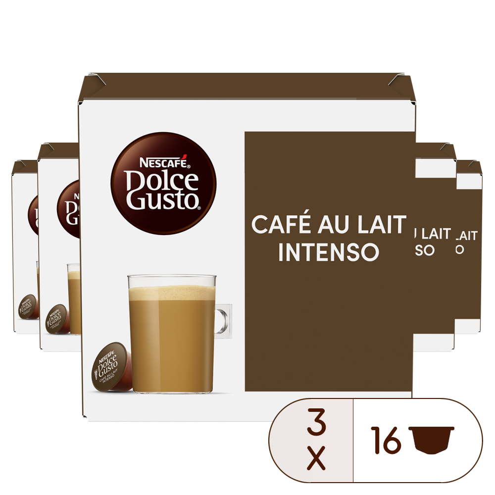 Caja de 48 cápsulas Café con Leche Intenso 48 Cápsulas de NESCAFÉ Dolce Gusto Caja de 48 cápsulas Café con Leche Intenso 48 Cápsulas de NESCAFÉ Dolce Gusto