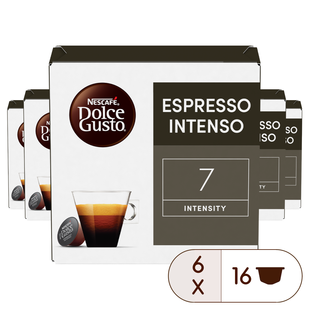 Caja de 96 cápsulas Espresso Intenso 96 Cápsulas de NESCAFÉ Dolce Gusto Caja de 96 cápsulas Espresso Intenso 96 Cápsulas de NESCAFÉ Dolce Gusto