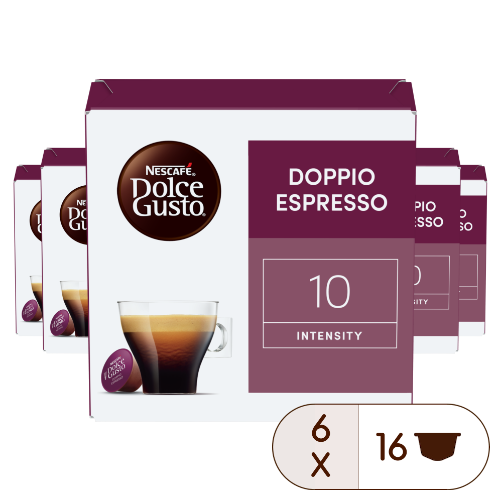 Caja de 96 cápsulas Espresso Doppio 96 Cápsulas de NESCAFÉ Dolce Gusto Caja de 96 cápsulas Espresso Doppio 96 Cápsulas de NESCAFÉ Dolce Gusto