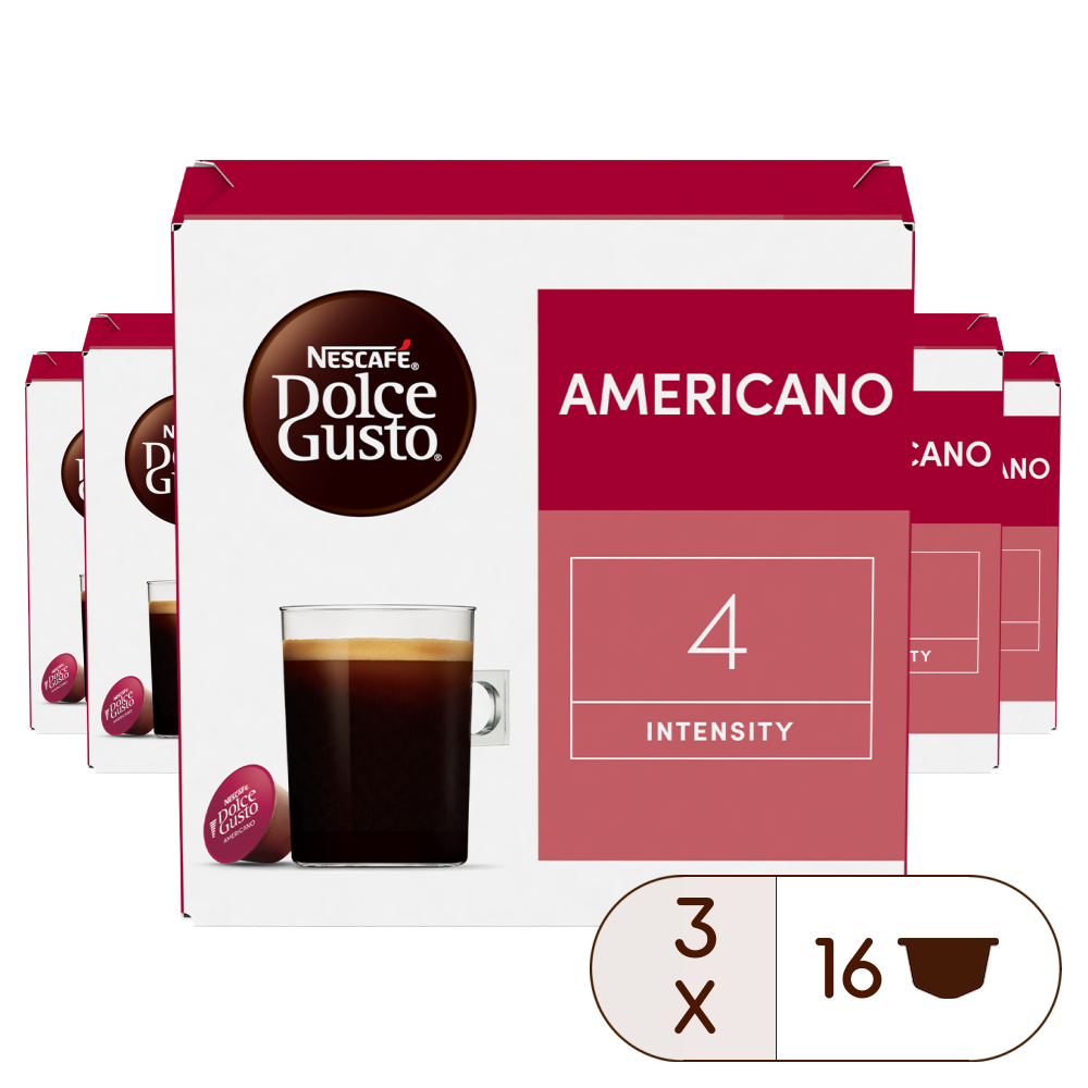 Caja de 48 cápsulas Americano 48 Cápsulas de NESCAFÉ Dolce Gusto Caja de 48 cápsulas Americano 48 Cápsulas de NESCAFÉ Dolce Gusto
