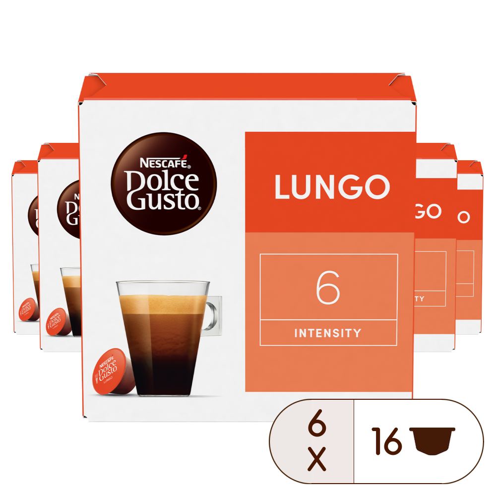 Caja de 96 cápsulas Lungo 96 Cápsulas de NESCAFÉ Dolce Gusto Caja de 96 cápsulas Lungo 96 Cápsulas de NESCAFÉ Dolce Gusto