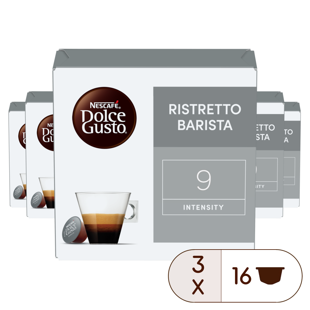 Caja de 48 cápsulas Ristretto Barista 48 Cápsulas de NESCAFÉ Dolce Gusto Caja de 48 cápsulas Ristretto Barista 48 Cápsulas de NESCAFÉ Dolce Gusto
