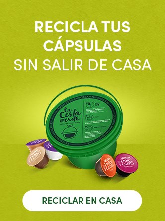 Cesta verde y cápsulas NESCAFÉ® Dolce Gusto®