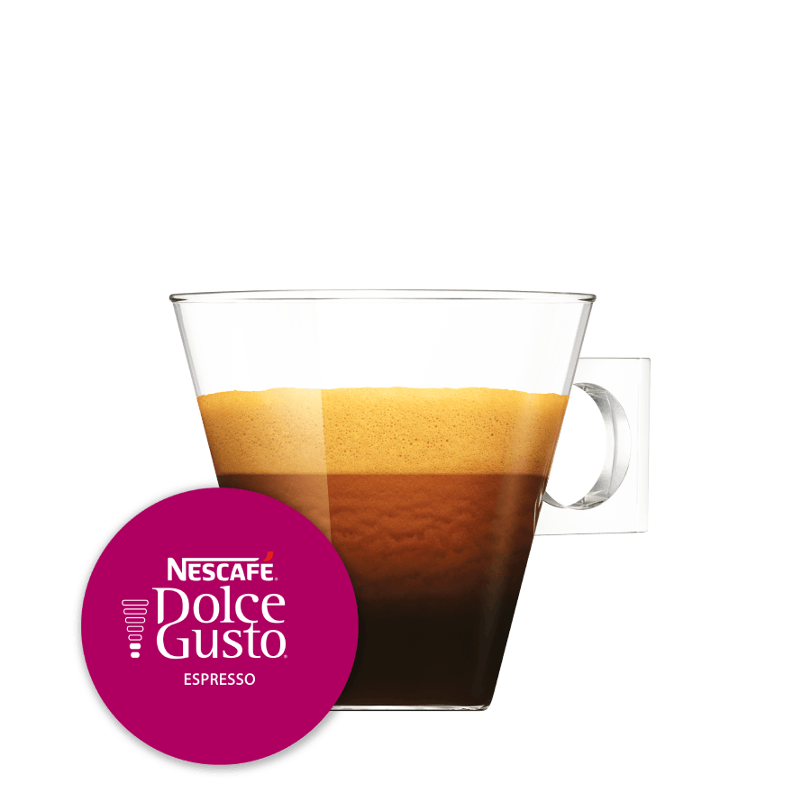 Cápsula con taza de Espresso 16 Cápsulas de NESCAFÉ Dolce Gusto