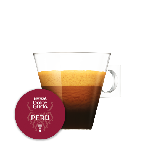 Cápsula con taza de Peru Cajamarca Espresso 12 Cápsulas de NESCAFÉ Dolce Gusto