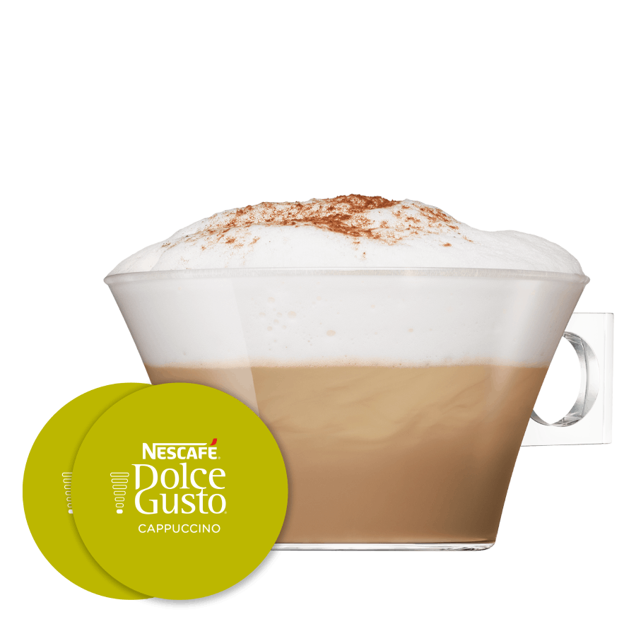 Cápsula con taza de Cappuccino 30 Cápsulas de NESCAFÉ Dolce Gusto