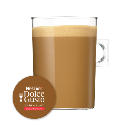 Cápsula con taza de Café Con Leche Descafeinado 30 Cápsulas de NESCAFÉ Dolce Gusto